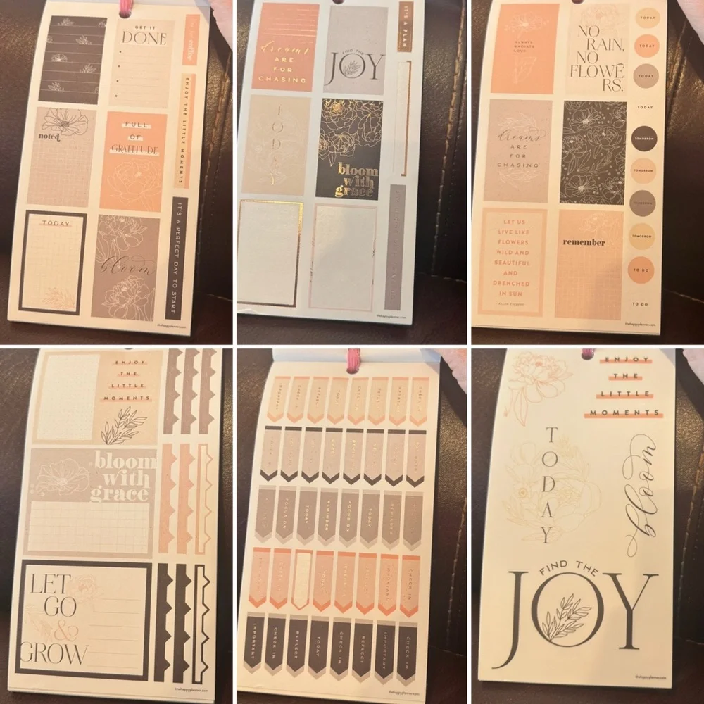 Sophisticated Florals & Pressed Florals Sticker Books by the Happy Planner